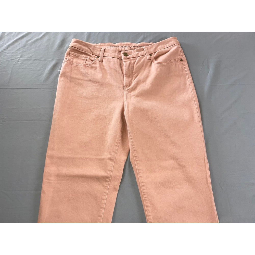 Chico's So Slimming Girlfriend Slim Leg Ankle Jeans w/ Studded Cuffs. 12R, EUC!! - Picture 5 of 9